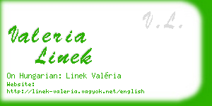 valeria linek business card