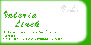 valeria linek business card